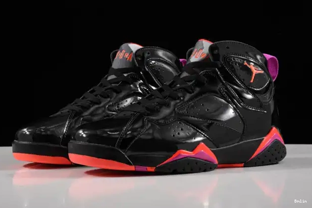 Bmlin Shoes 7 Air Retro 313358-006 Jordan Patent Black 0610
